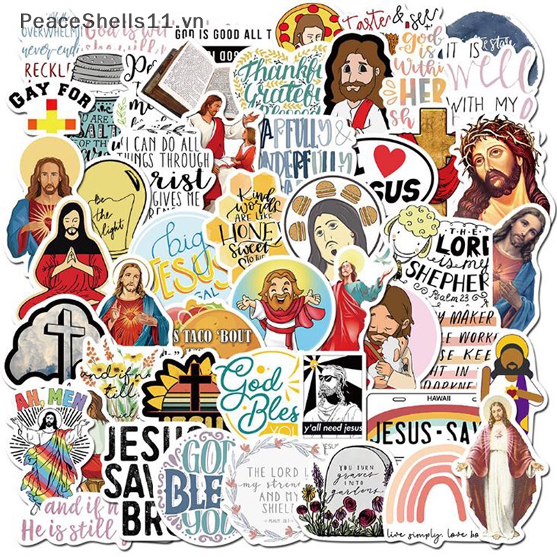 Set 50 Miếng Dán Laptop Họa Tiết Hoạt Hình Trang Trí