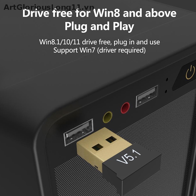 Usb Nhận Tín Hiệu Bluetooth 5.1 Cho Máy Tính