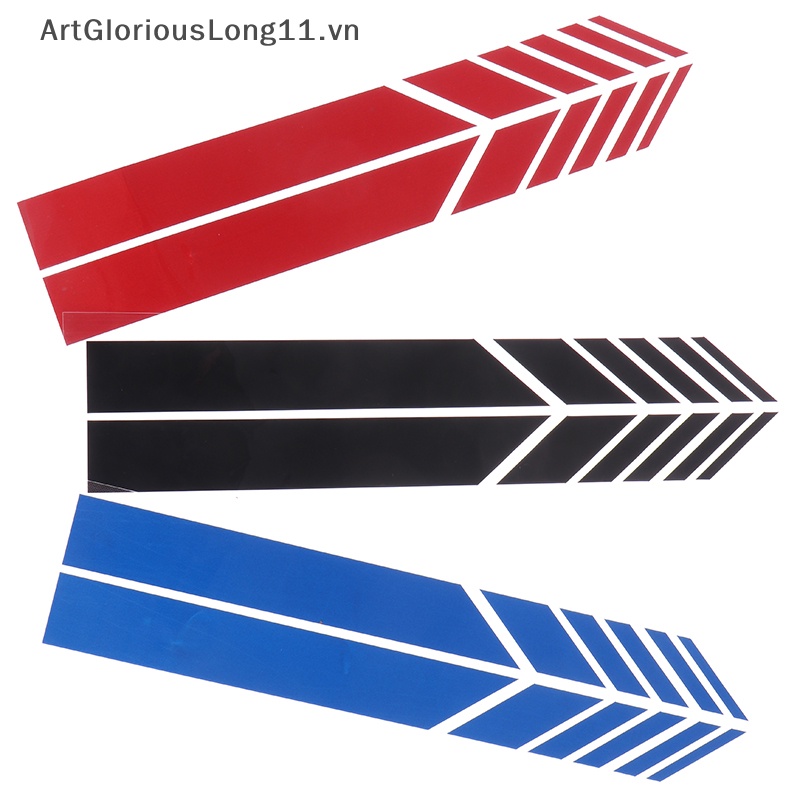 Set 2 Miếng Dán Kính Chiếu Hậu Họa Tiết Kẻ Sọc Trang Trí Xe Hơi