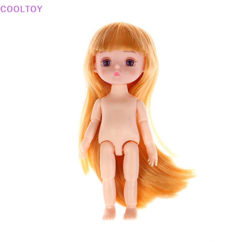 1 Mô Hình Cô Gái Tóc Nâu 3D Mini Dễ Thương 1 / 12 16cm