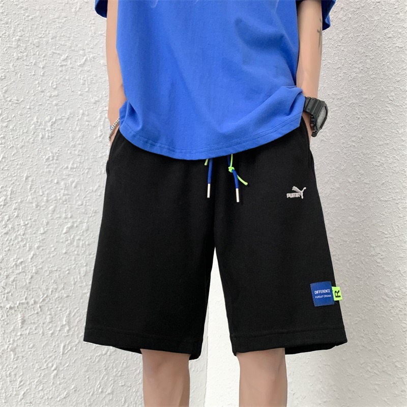 Quần Short Dây Rút Dáng Rộng Nhanh Khô Thêu Nhãn Hiệu Puma 100% Cá Tính Cho Nam