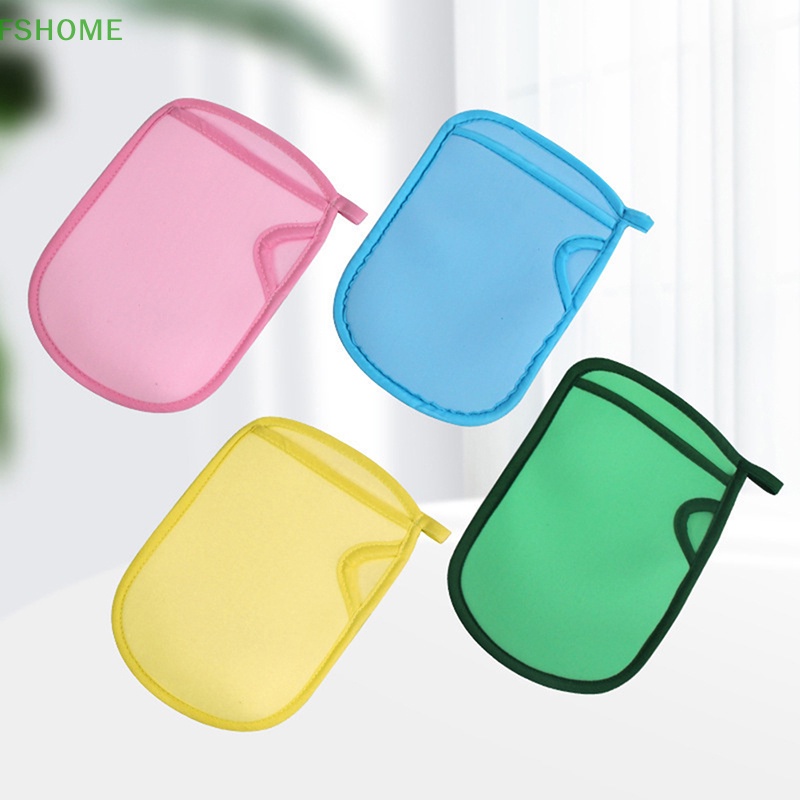 Găng tay đi tắm Hai Mặt Tẩy Tế Bào Chết Nhẹ Nhàng Không Đau Cho Bé Mới