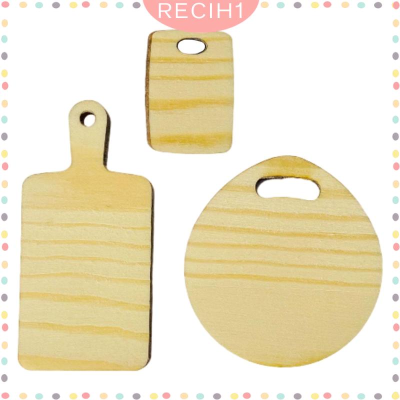 Mô Hình Khay Bánh Mì Tráng Miệng Bằng Gỗ Dùng Trang Trí Nhà Búp Bê