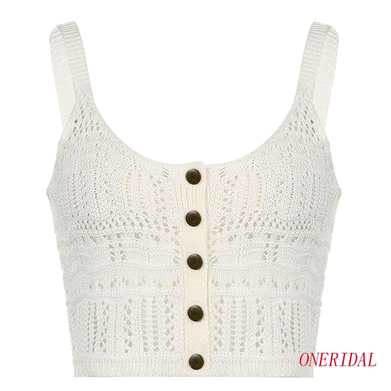 Áo Lửng Đan Len Không Tay Thời Trang Quyến Rũ Dành Cho Nữ