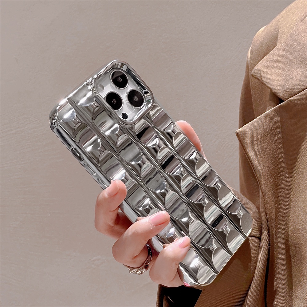 Ôp Điện Thoại Silicon Dẻo Tráng Gương Họa Tiết Thời Trang Sang Trọng Cho iphone 15 pro max 14 pro max 13 pro max 12 pro max 11 Ốp
