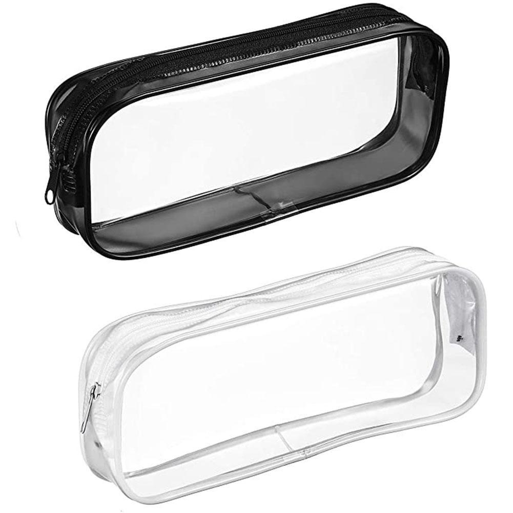 Túi Đựng Bút Bằng PVC Trong Suốt Phối Khóa Kéo B2J2