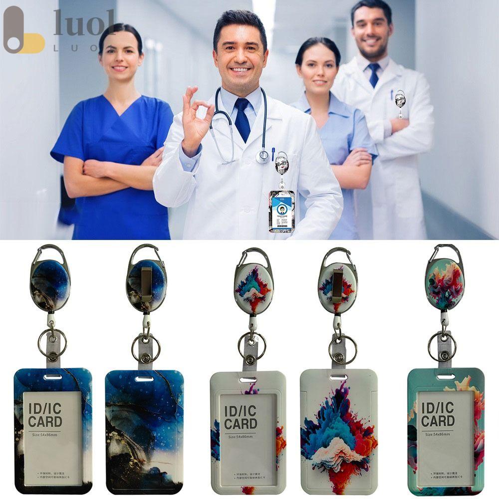 Giá Đỡ Gắn Thẻ ID Kèm Móc Có Thể Thu Gọn Tiện Dụng Cho Giáo Viên / Học Sinh