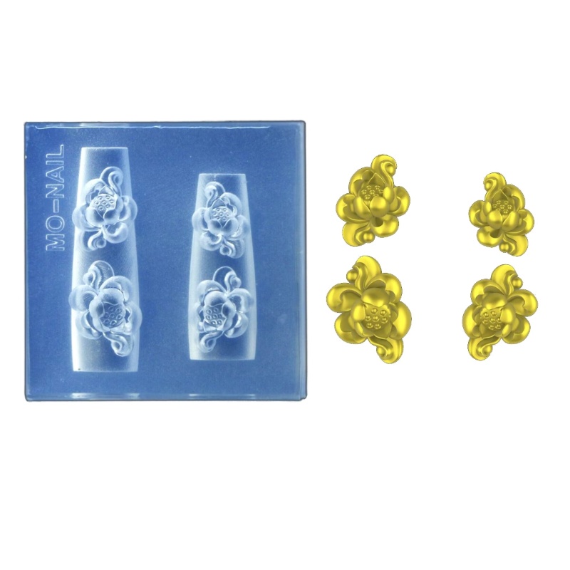 Sa Khuôn Silicon Dập Nổi Hình Bướm 3D Trang Trí Móng Tay