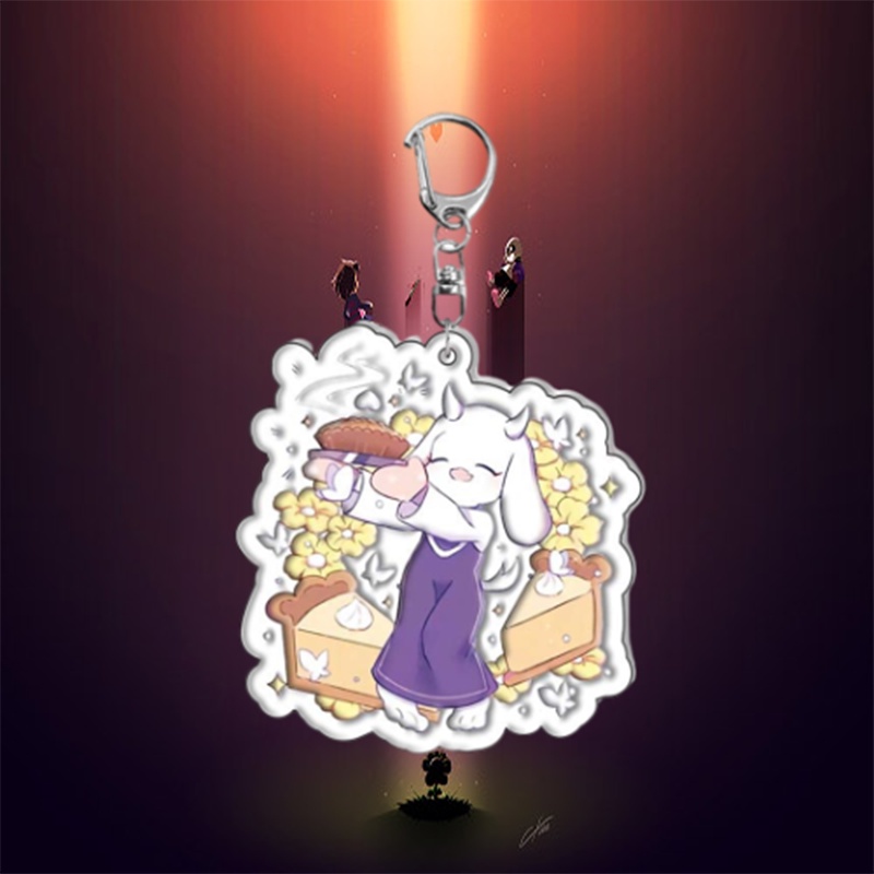 Móc Khóa Họa Tiết Hoạt Hình Undertale Sans Flowey Papyrus Asriel