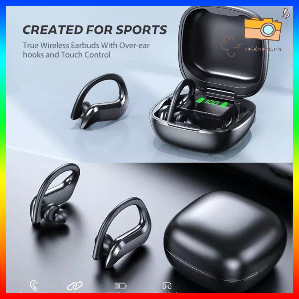 Tai nghe Bluetooth thông minh hiển thị kỹ thuật số gắn trên tai MD03-Đen