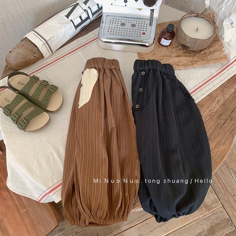 Quần Chiffon Mỏng Chống Muỗi Dáng Rộng Phong Cách Nhật Hàn Thời Trang Mùa Hè Hàng Mới Dành Cho Bé Trai Gái