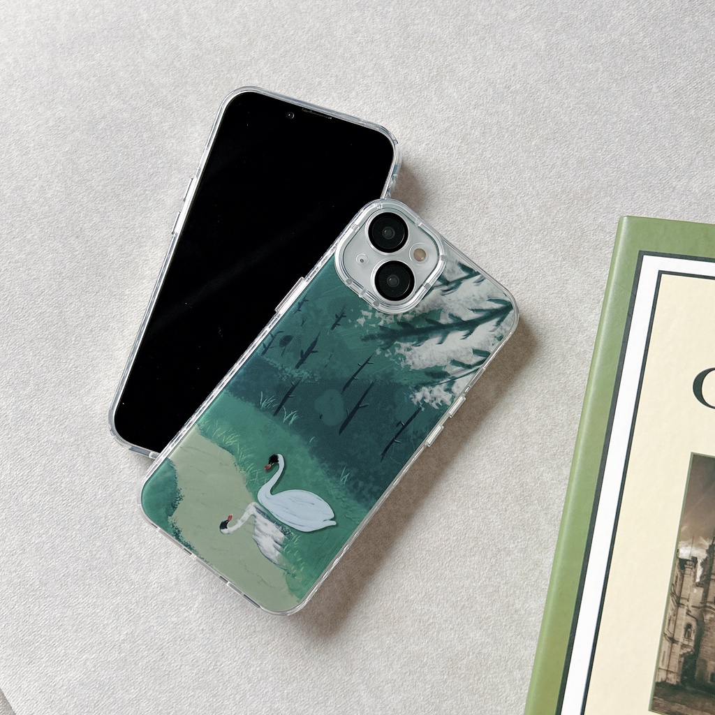 Ốp Điện Thoại TPU Hai Mặt Bảo Vệ Camera Chống Sốc Cho Apple IPhone 14 13 12 11 Pro Max