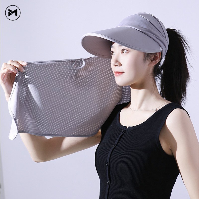 Nón Chống Nắng Kèm Khẩu Trang Chống Tia UV Thời Trang Đi Xe Đạp Mới 2023