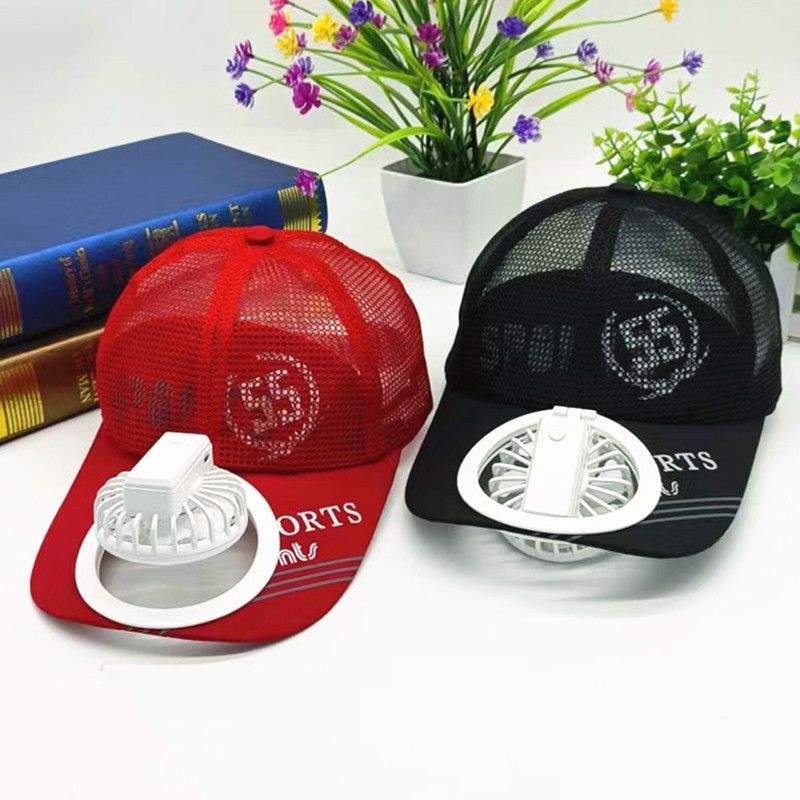 Deukio Mũ Lưỡi Trai Chống Nắng In Chữ Có Quạt Sạc Thời Trang Mùa Hè Cho Nam Và Nữ