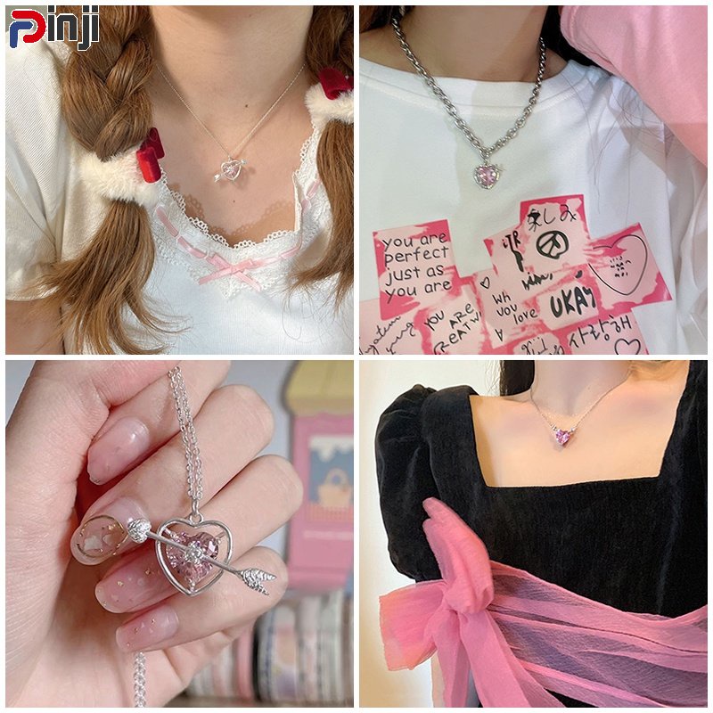 Vòng cổ Mặt Hình Trái Tim Đơn Giản Sáng Tạo Thời Trang Cho Nữ