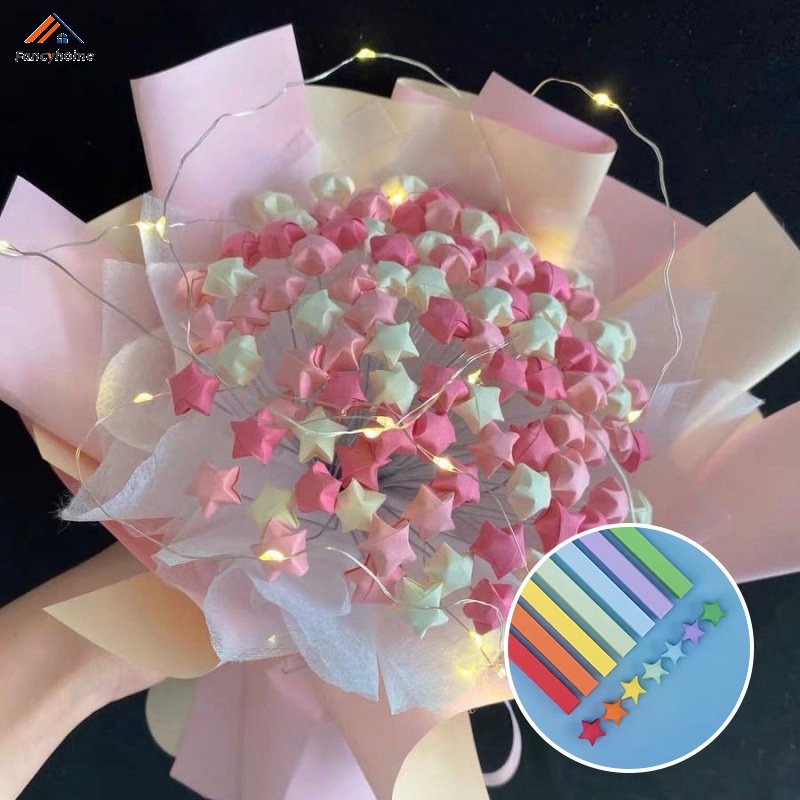 Set 540 Giấy Xếp Origami Nhiều Màu Sắc