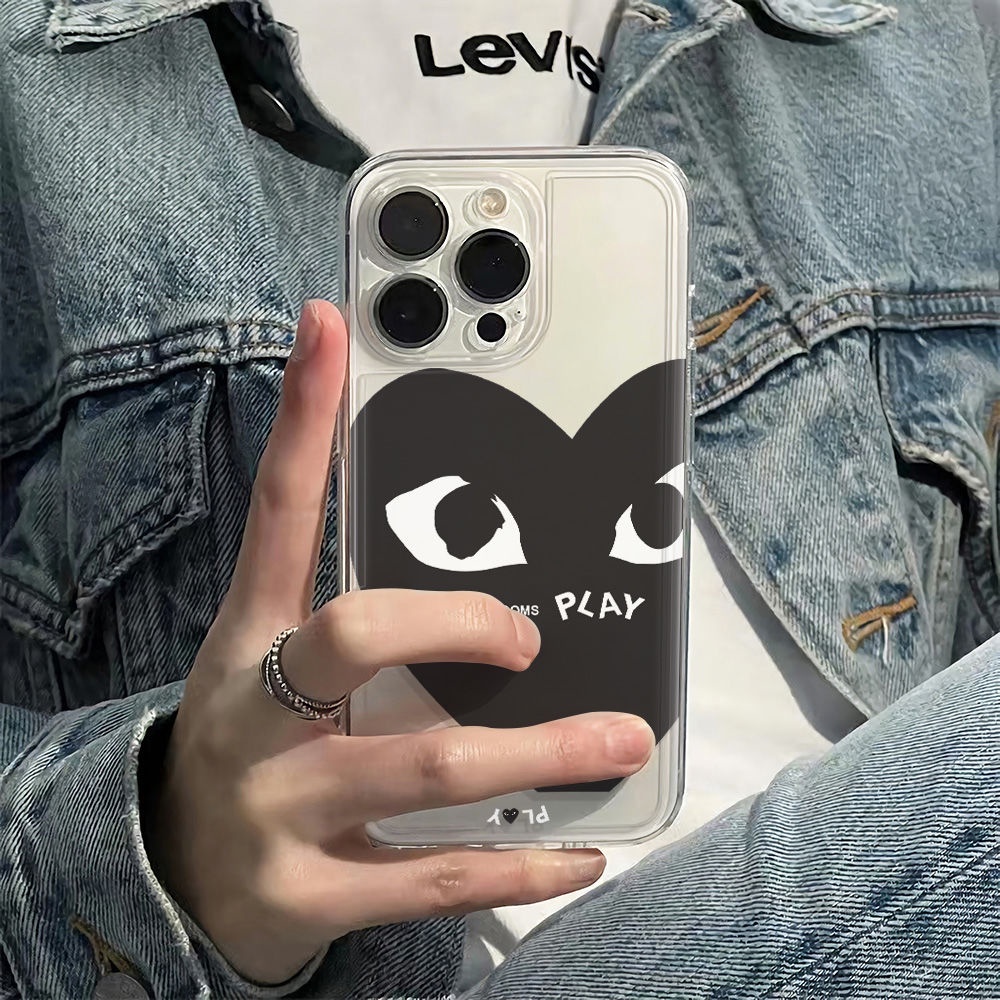 ✅Ốp Điện Thoại Mềm Chống Sốc Họa Tiết Trái Tim Cho Iphone 78Plus 6In 14Pro 13 11I 12 max QT4T