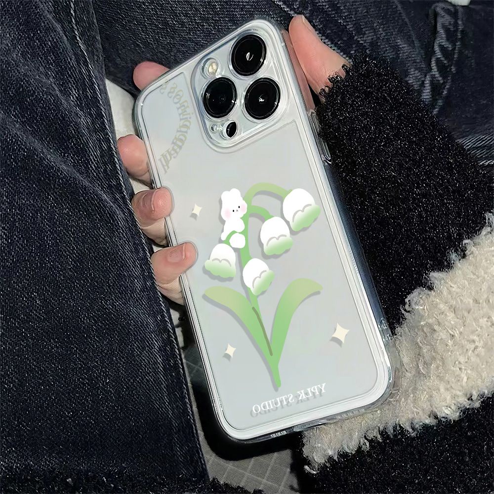 ✅Ốp Điện Thoại Dẻo Họa Tiết Hoa Lily Xinh Xắn Chống Sốc Cho Iphone1214Pro 6Iniphone1214Pro 78 11max13