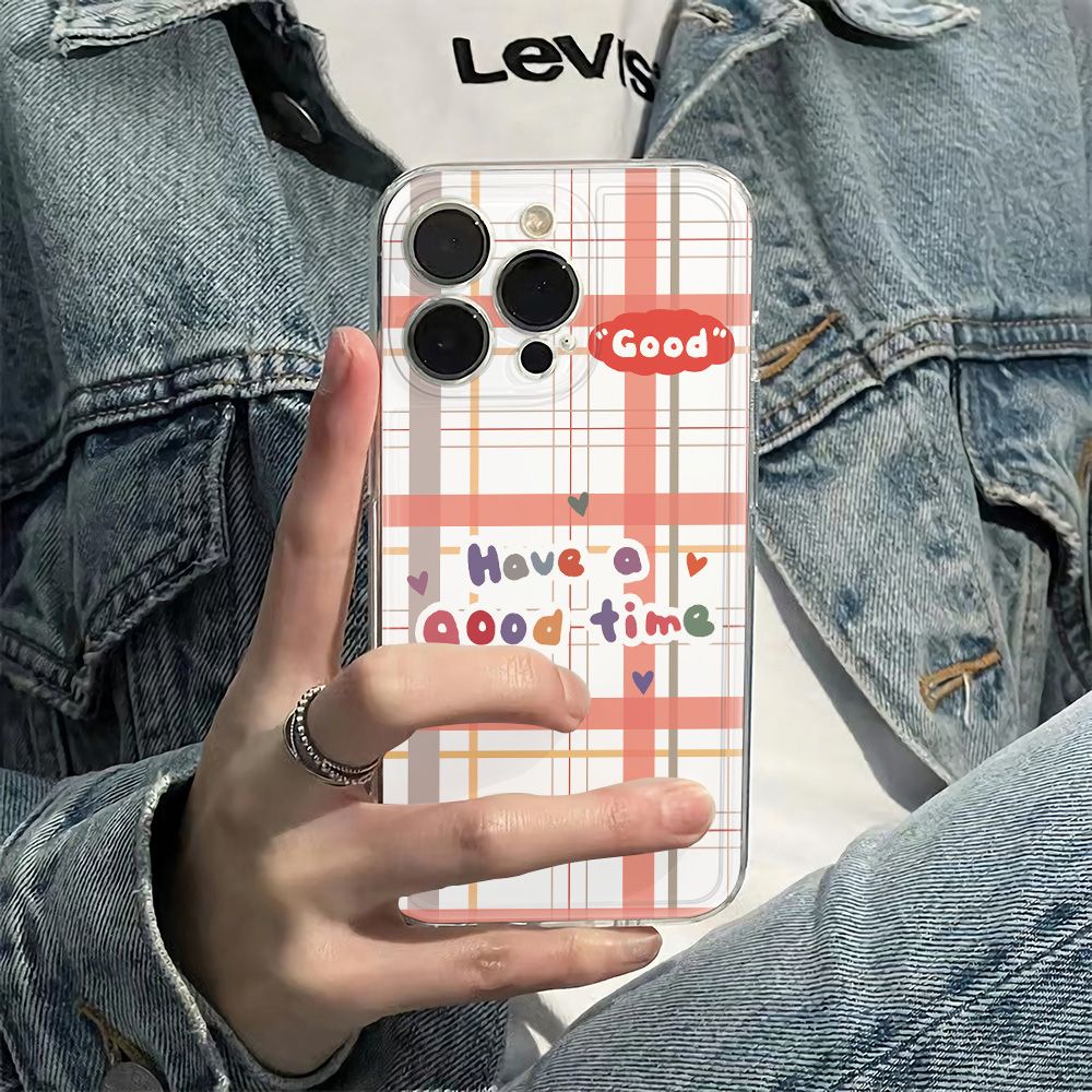 ✅Ốp Điện Thoại Mềm Chống Sốc Họa Tiết Kẻ Sọc Cho Iphone 11Plus 12Max 78 6In 13 14pro