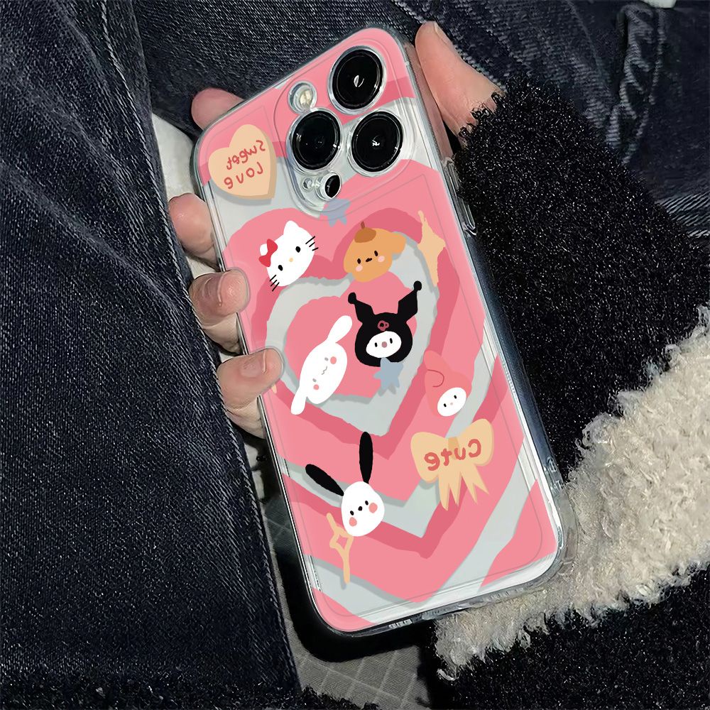 ✅Ốp Điện Thoại Cho Iphone 14 Pro 14 Pro Max121378Ốp Điện Thoại Mềm Chống Sốc Họa Tiết Hoạt Hình 6ins 11 Pro max ZBII