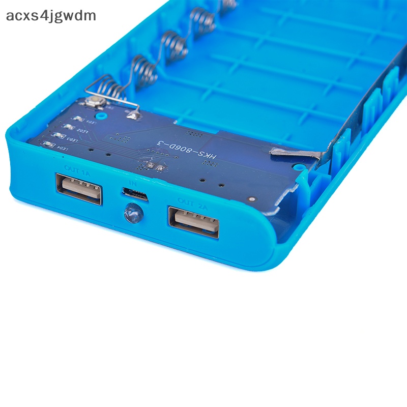 Điện ngân hàng vỏ trường hợp 2A 6x18650 sạc Tự làm Hộp kit Bảng pin không có pin mới
