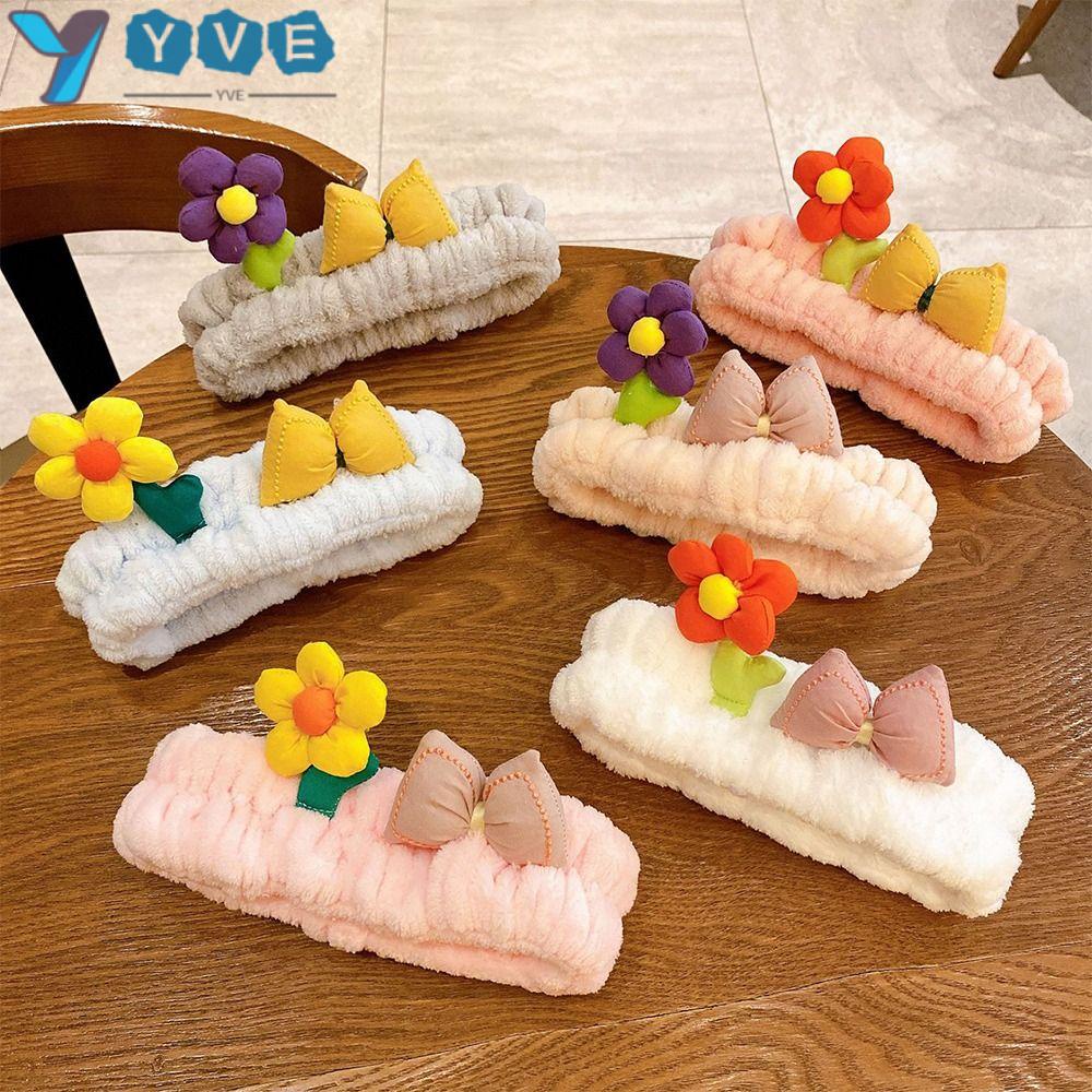 Yve Vòng Tay Rửa Mặt Màu Trắng Vải Sợi Nhỏ Mềm Mại Thấm Hút Nước Ngăn Ngừa Rửa Mặt Dành Cho