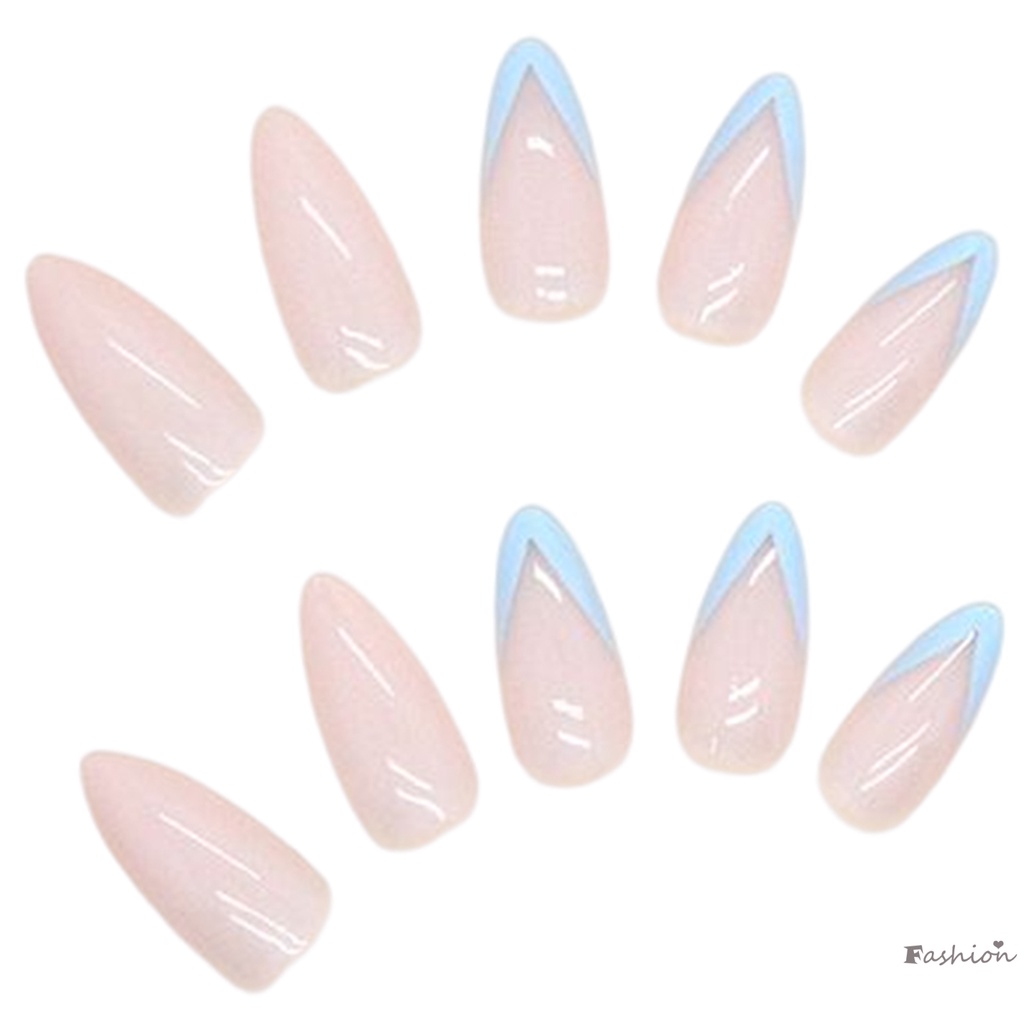 Bộ Móng Tay Giả Hình Đám Mây Dễ Thương Cho Nữ