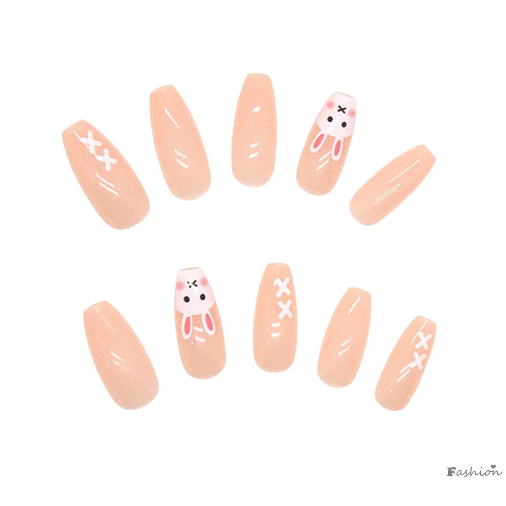 Móng Tay Giả Hình Thỏ Dễ Thương Quyến Rũ Hợp Thời Trang