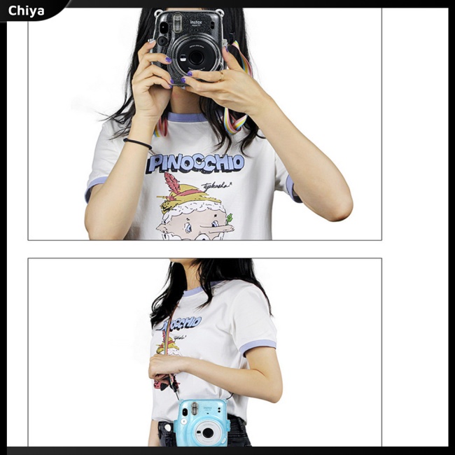 Ốp Bảo Vệ Máy Ảnh Kèm Dây Đeo Vai Tùy Chỉnh Tiện Dụng Cho Instax Mini 11