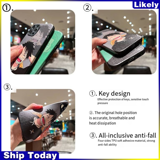 Ốp Điện Thoại Mềm Hình Nhân Vật Anime Luffy Sauron Cho Iphone