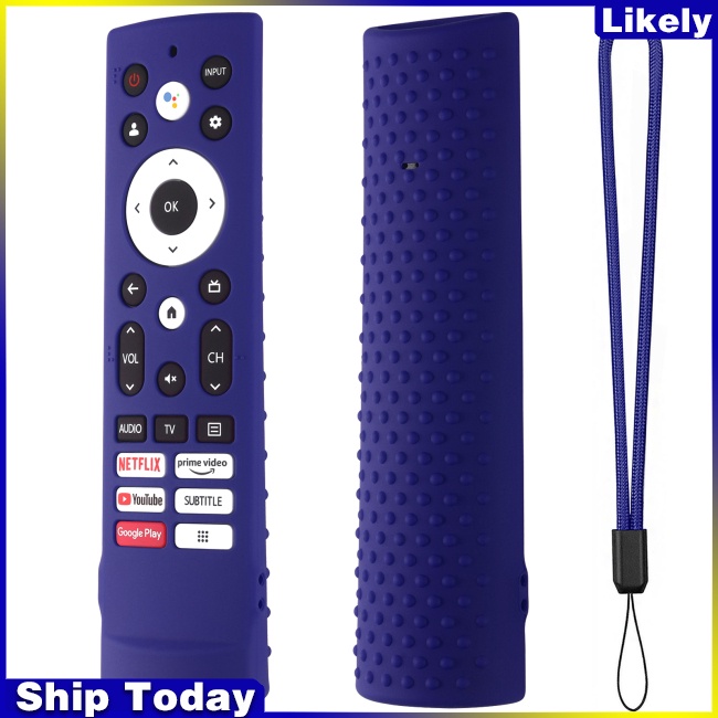 Vỏ Bọc Điều Khiển Từ Xa Bằng Silicon Chống Bụi Kèm Dây Đeo Cho Hisense ERF3V90H 100L5G-DLT100B Tv