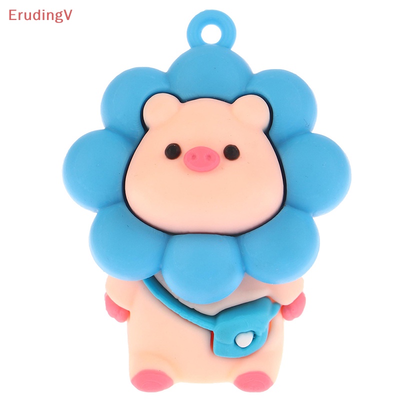 [ErudingV] 1 Móc Khóa / Móc Khóa / Búp Bê DIY Hình Hoa Hướng Dương / Heo Hoạt Hình Để Bàn Trang Trí [Mới