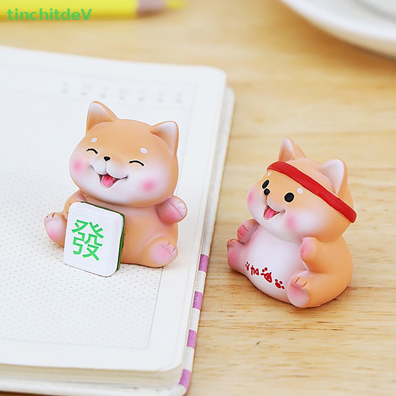 [TinchitdeV] Mô Hình Chú Chó May Mắn Bằng Nhựa Resin Trang Trí Nội Thất / Vườn / Xe Hơi [Mới]