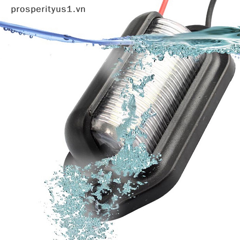 1 Đèn LED 6 Bóng 12V Chống Nước Gắn Biển Số Xe Hơi / Xe Tải / Tàu Thuyền Chuyên Nghiệp