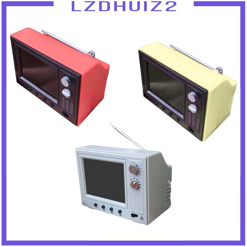 Mô Hình Tv Màu Đỏ Tỉ Lệ 1 / 12 Dùng Trang Trí Nhà Búp Bê DIY