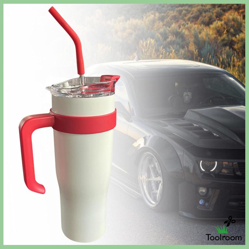 Cốc Đựng Cà Phê Cách Nhiệt Kèm Ống Hút Và Nắp Đậy Cho Xe Hơi / Du Lịch
