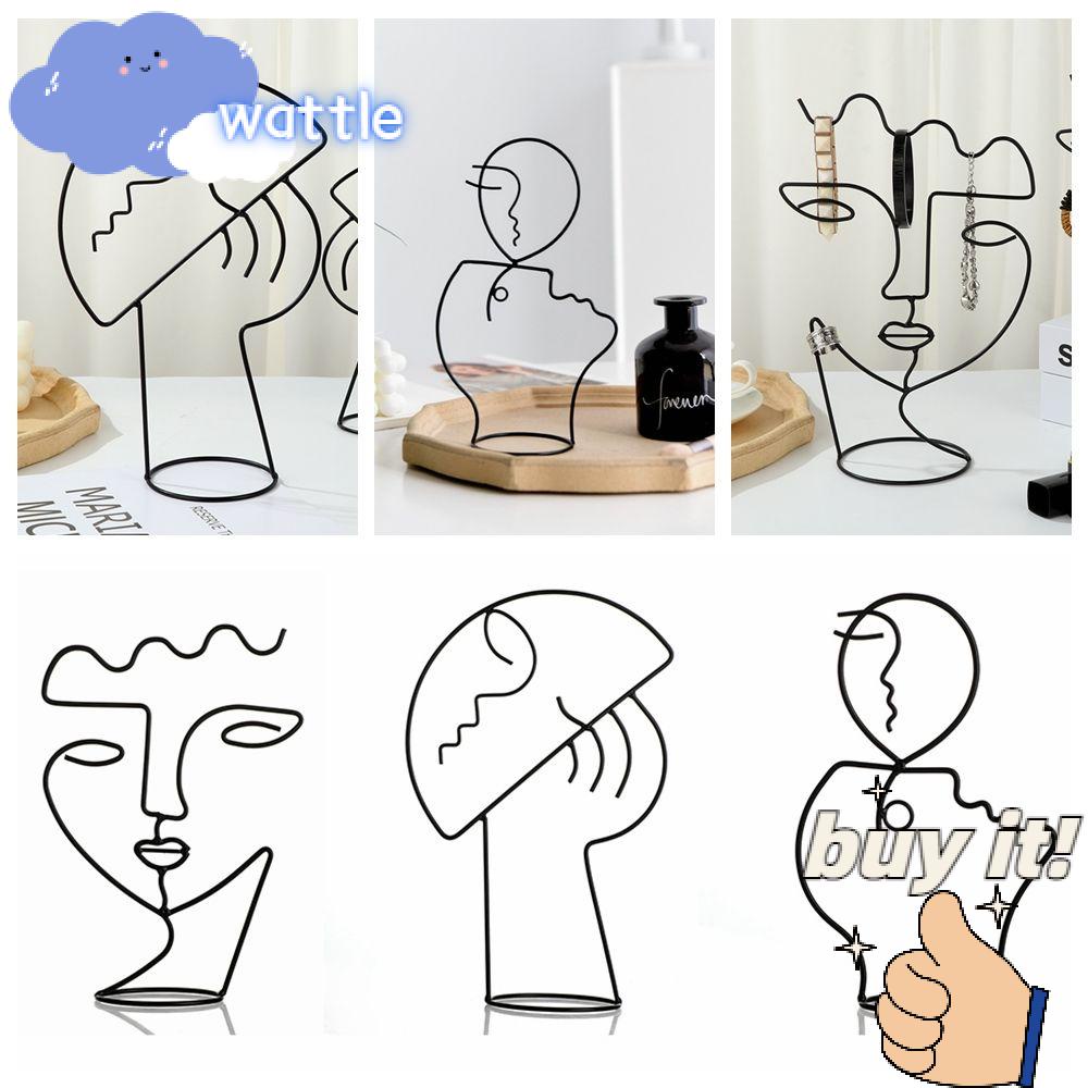Giá Đỡ Trưng Bày Trang Sức Hình Khuôn Mặt Trừu Tượng Độc Đáo Trang Trí Nhà Cửa