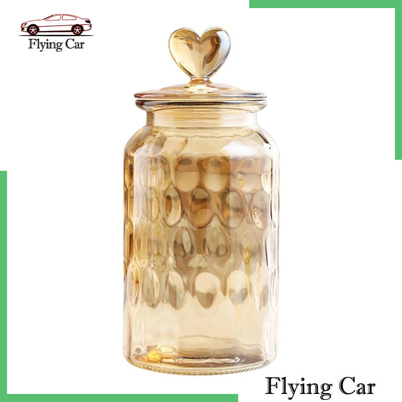 Hộp Thủy Tinh Đựng Trà / Kẹo Có Nắp Đậy Kín Khí Trang Trí