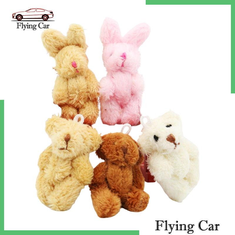 [Lzdjfmy2] 5 Mô Hình Thỏ Bông Thu Nhỏ 1 / 12 Trang Trí Tiệc Phục Sinh