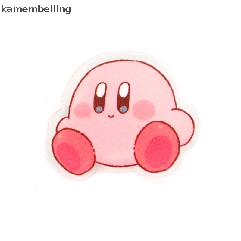 1 Huy Hiệu Cài Áo Kim Loại Họa Tiết Hoạt Hình Kirby Dễ Thương