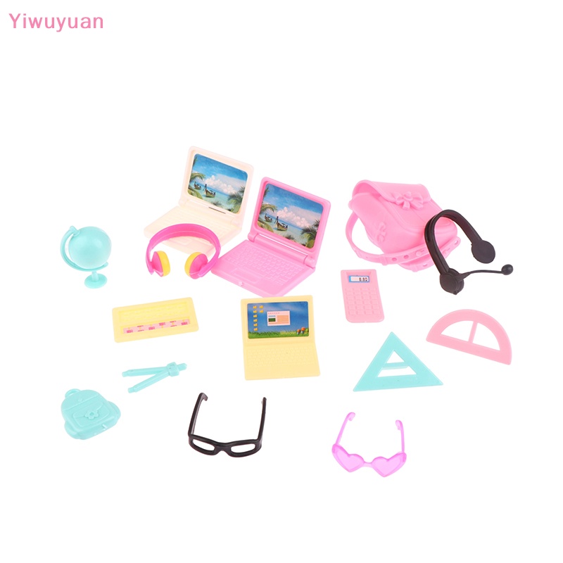 Bộ 14 Mô Hình Đồ Nội Thất Mini Tỉ Lệ 1: 12 Trang Trí Nhà Búp Bê Mới
