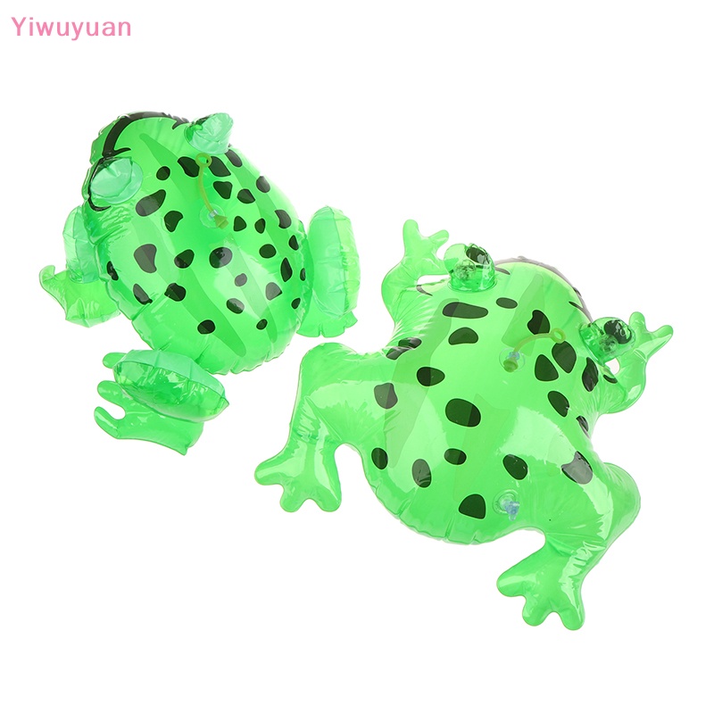 < Yiwuyuan > Đồ Chơi Ếch Xanh Bơm Hơi Có Đèn Nhấp Nháy Dễ Thương Vui Nhộn DIY Mới Cho Trẻ Em