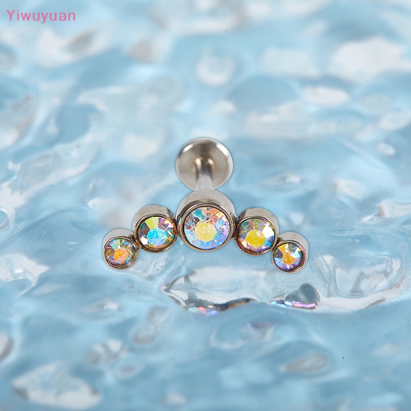 < Yiwuyuan > Trang Sức Môi / Môi / Móng Tay Hình Trụ Bằng Thép Không Gỉ Phong Cách Đơn Giản Dễ Phối Đồ Thời Trang Mới