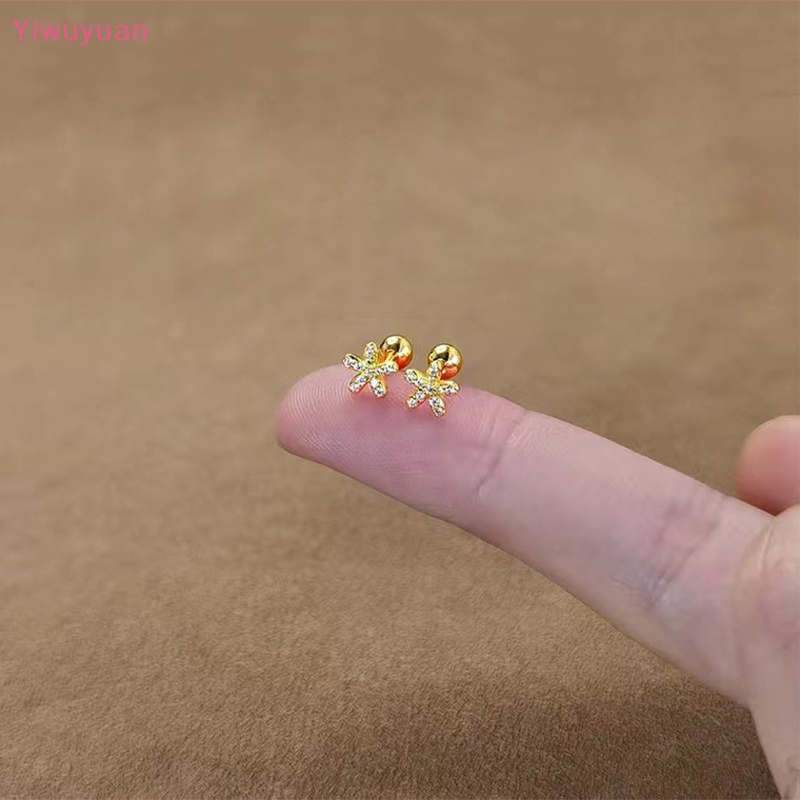 1 Đôi Khuyên Tai Xoắn Ốc Hình Hoa Dành Cho Nữ