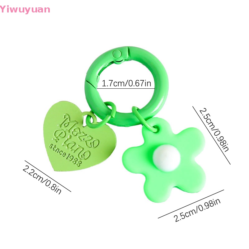 < Yiwuyuan > Móc Khóa Trang Trí Ba Lô / Ô Tô Hình Hoa Nhiều Màu Dễ Thương