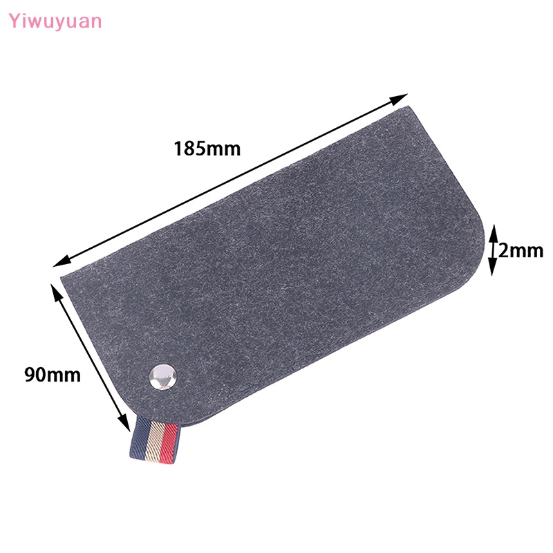 < Yiwuyuan > Túi Đựng Mắt Kính Bằng Vải Nỉ Dày Dặn Mềm Mại Nhiều Màu Sắc Mới