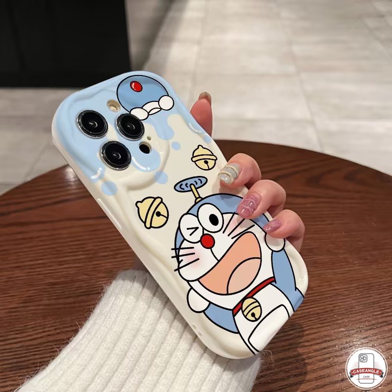 Ốp Điện Thoại Mềm Viền Cong Hình Doraemon 3D Dễ Thương Cho IPhone 11 14 12 13 Pro Max 7 8 Plus XR 6s 6 X XS Max SE 2020
