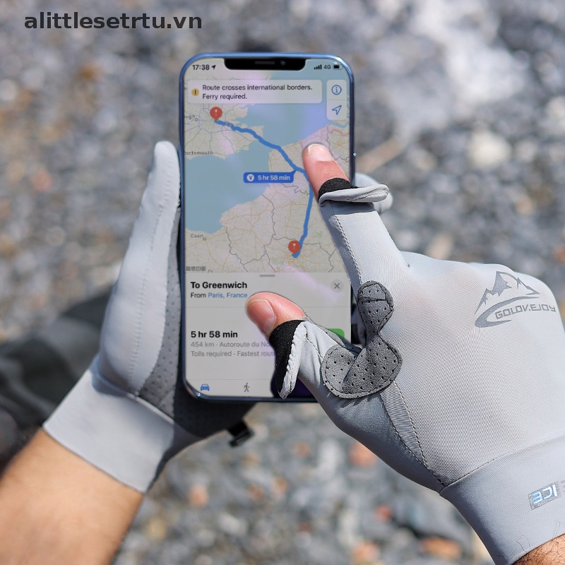 Găng Tay Chống Nắng / Tia UV / Trượt Thoáng Khí Phong Cách Thể Thao Thời Trang Cho Nam Và Nữ