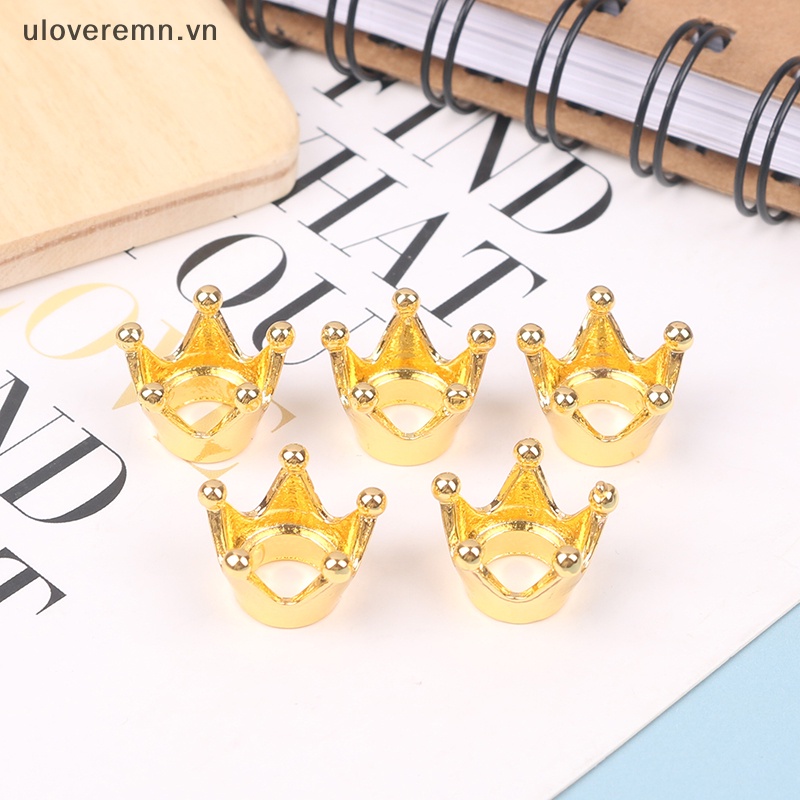 Set 5 Vương Miện Kim Loại Mini Trang Trí Nhà Búp Bê