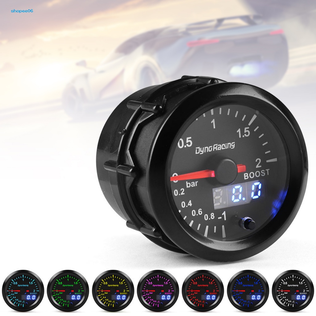 Đồng Hồ Đo Áp Suất Turbo 2 Thanh 52mm 2 inch Chuyên Dụng Cho Xe Hơi